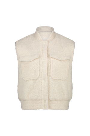 NUKUS Mia Gilet Boucle 17 off white