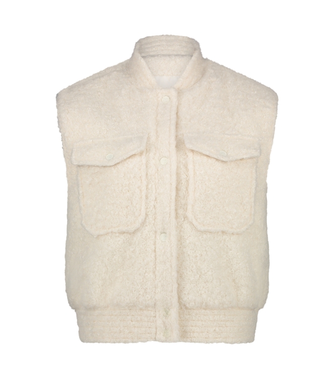NUKUS Mia Gilet Boucle 17 off white