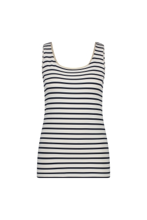 NUKUS Juba Singlet Stripe 219 offwhite/navy