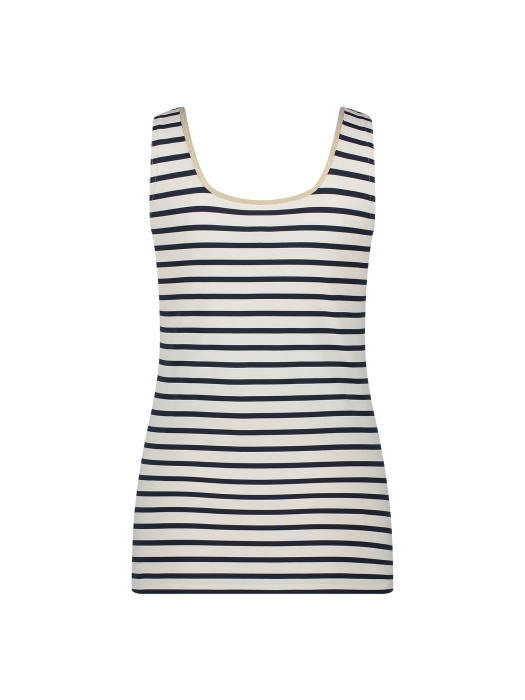 NUKUS Juba Singlet Stripe 219 offwhite/navy