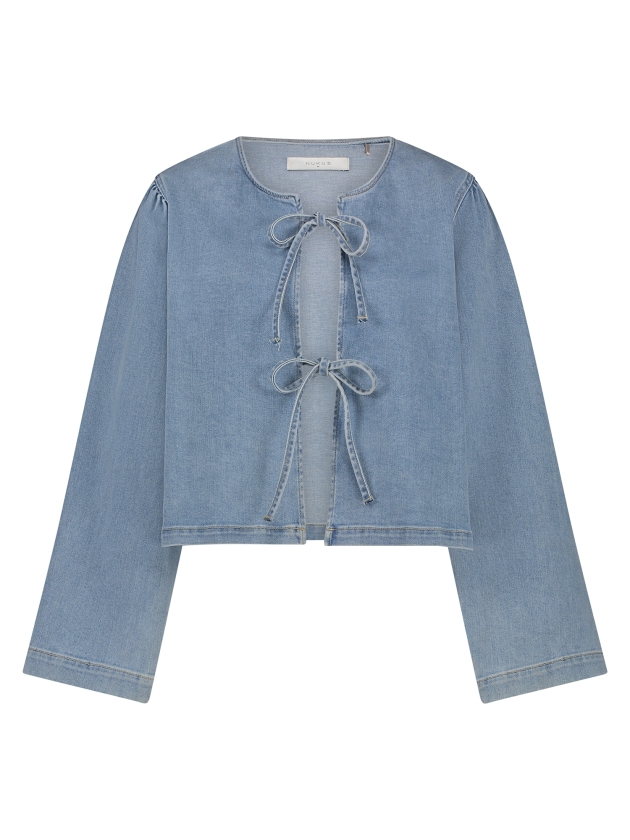 NUKUS Bowy Blouse 24 bleached denim
