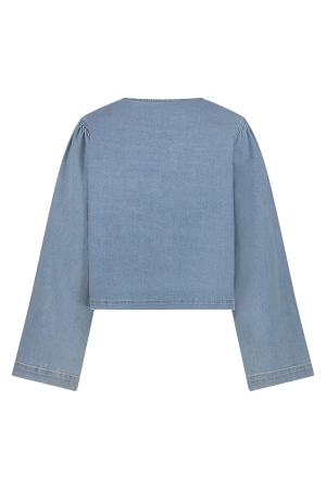NUKUS Bowy Blouse 24 bleached denim
