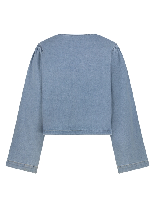 NUKUS Bowy Blouse 24 bleached denim