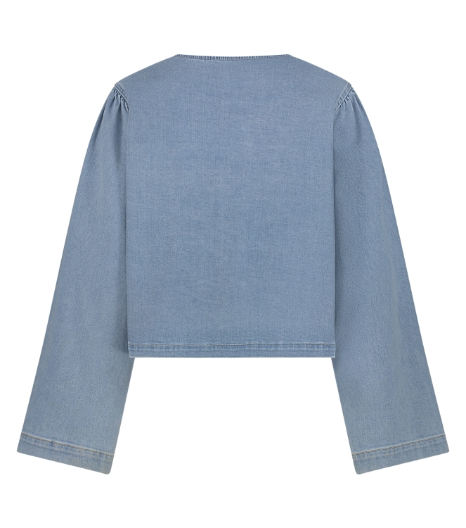 NUKUS Bowy Blouse 24 bleached denim
