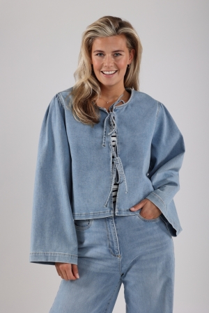 NUKUS Bowy Blouse 24 bleached denim