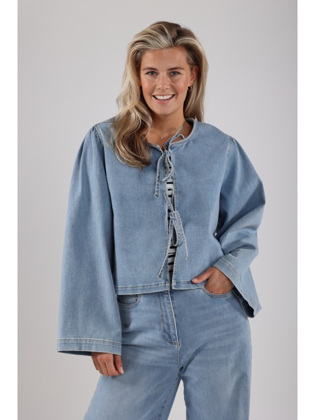 NUKUS Bowy Blouse 24 bleached denim