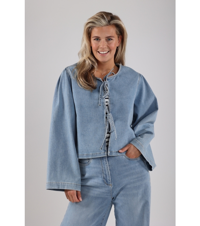 NUKUS Bowy Blouse 24 bleached denim