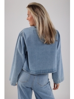 NUKUS Bowy Blouse 24 bleached denim