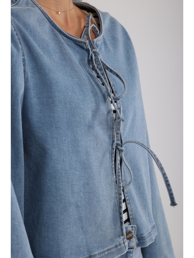 NUKUS Bowy Blouse 24 bleached denim