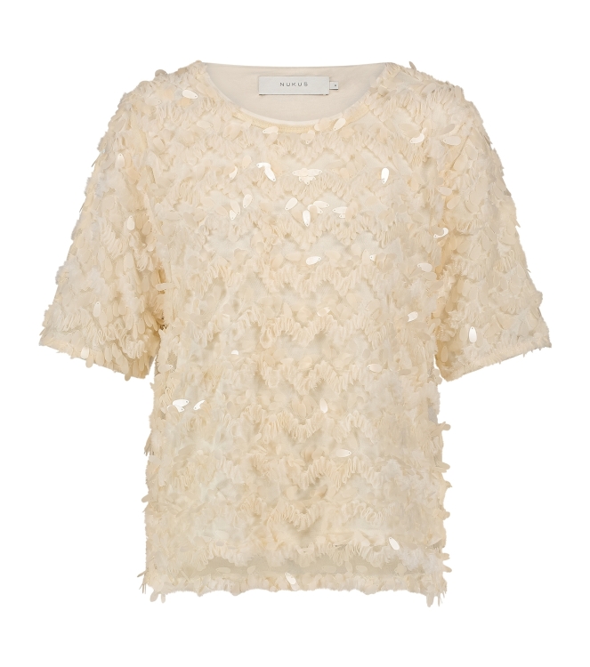 NUKUS Aria Top Lace 17 off white