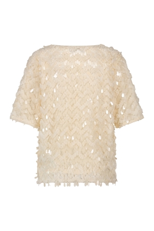 NUKUS Aria Top Lace 17 off white