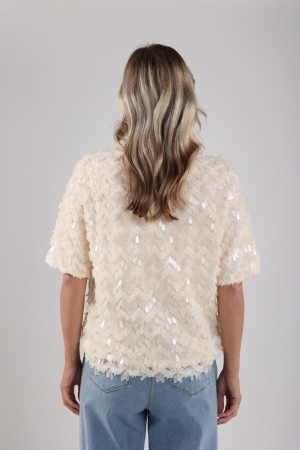 NUKUS Aria Top Lace 17 off white