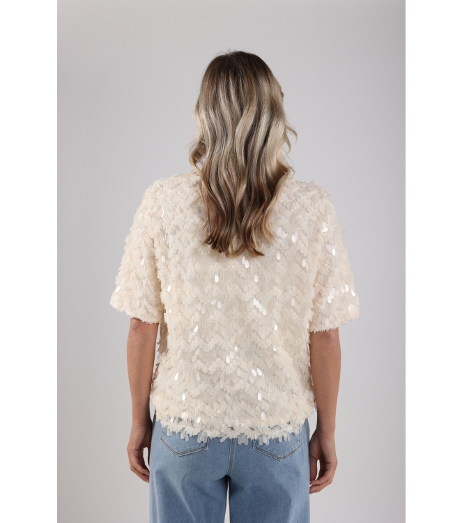 NUKUS Aria Top Lace 17 off white