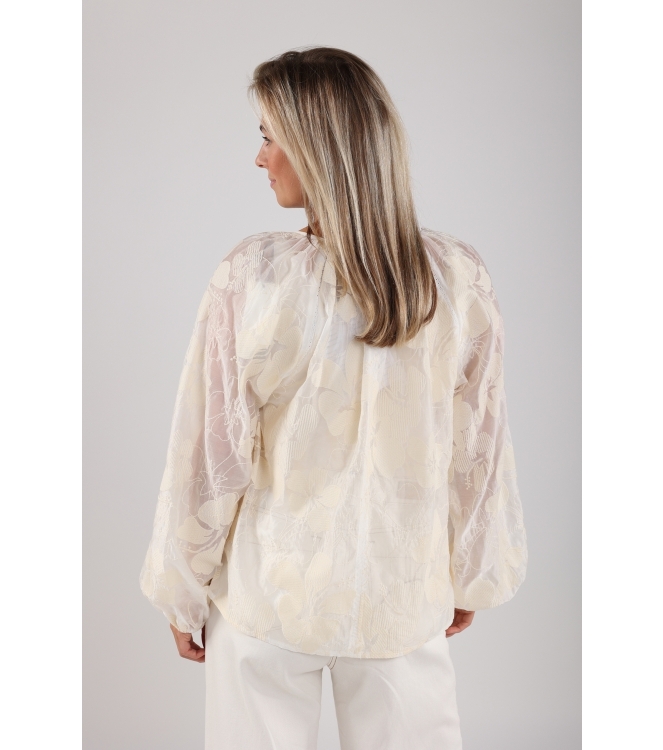 NUKUS Yoni Top Embroidery 56 off white