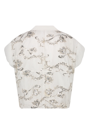NUKUS Catalina Blouse Paillet 17 off white
