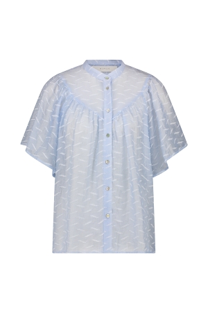 NUKUS Bianca Blouse 46 sky