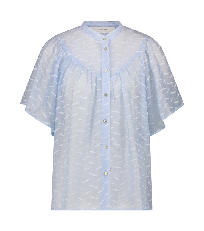 NUKUS Bianca Blouse 46 sky