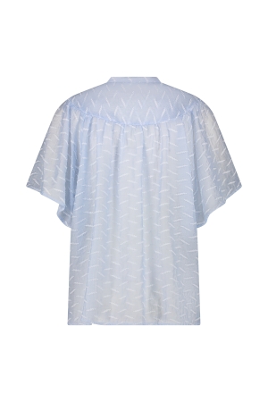 NUKUS Bianca Blouse 46 sky