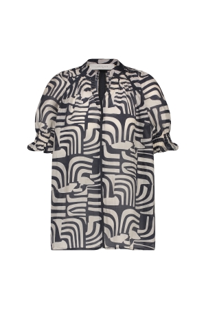 NUKUS Carolina Top 219 offwhite/navy
