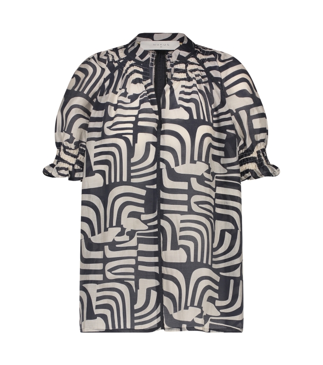 NUKUS Carolina Top 219 offwhite/navy