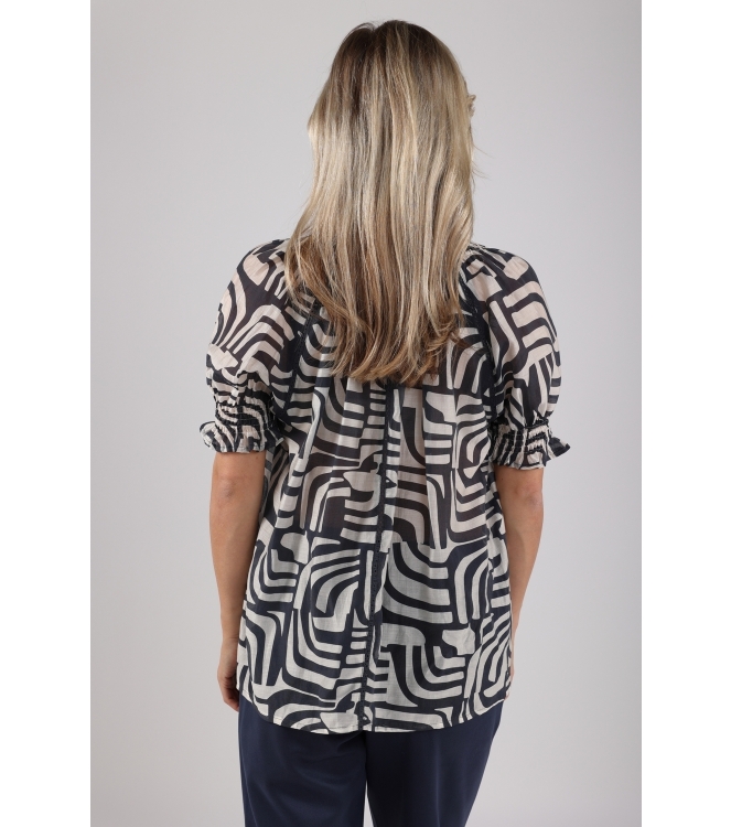 NUKUS Carolina Top 219 offwhite/navy
