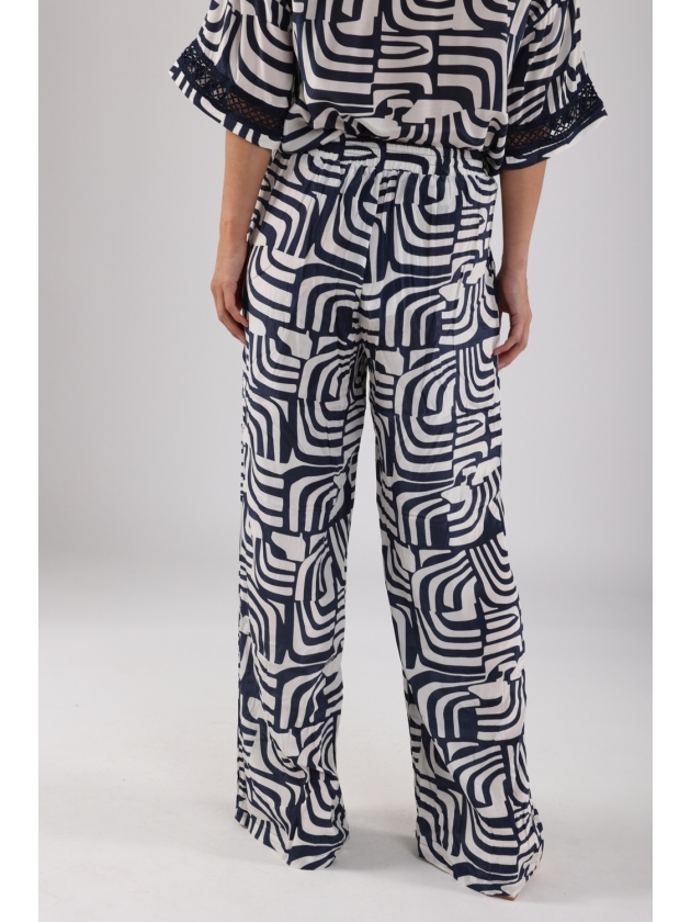 NUKUS Josephine Pants 219 offwhite/navy