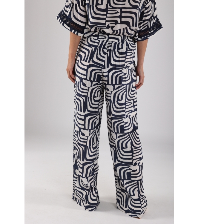 NUKUS Josephine Pants 219 offwhite/navy