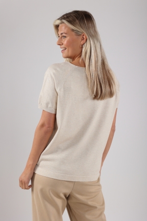 NUKUS Anita Top Lurex 9 sand