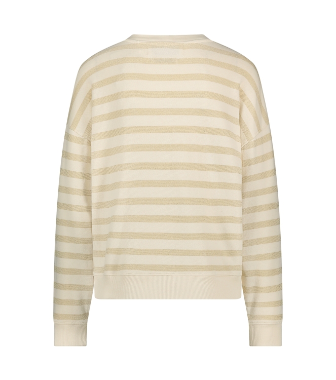 NUKUS Noa Pullover Stripes 131 offwhite/sand