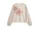 Summum Woman Long sleeve embellished sweatshirt 702 Pebble beige