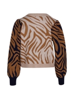 Summum Woman Knitted jacket jacquard viscose polyamide knit 120 Multicolour