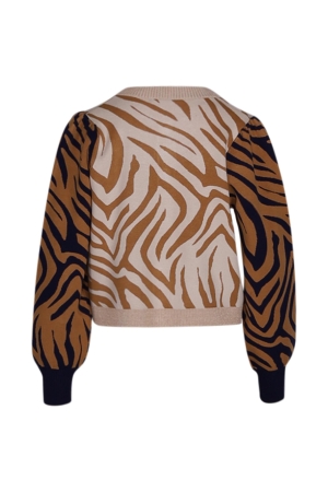 Summum Woman Knitted jacket jacquard viscose polyamide knit 120 Multicolour