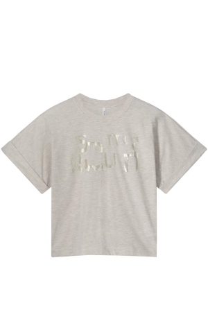 Summum Woman Boxy Artwork Tee 702 Pebble beige