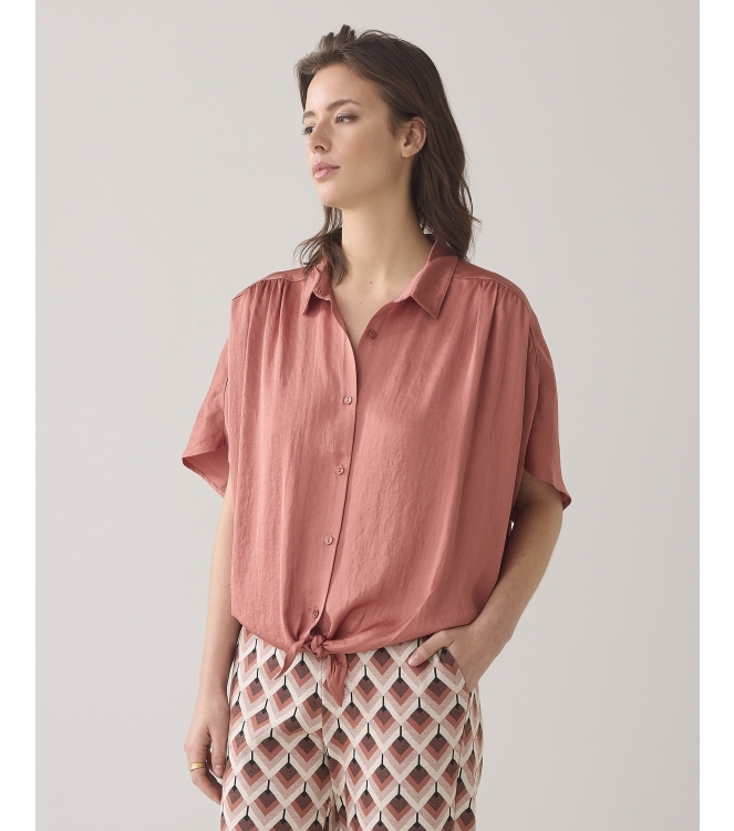 Summum Woman Blouse batsleeves silky touch 505 Sephia Blush