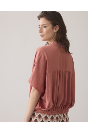 Summum Woman Blouse batsleeves silky touch 505 Sephia Blush