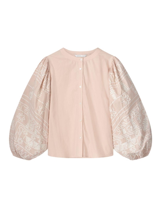 Summum Woman Longsleeve blouse Tape Embroidery 504 Rose smoke