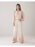 Summum Woman Longsleeve blouse Tape Embroidery 504 Rose smoke