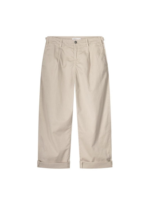 Summum Woman Cocoon chino pant lt wt aurora twill 702 Pebble beige