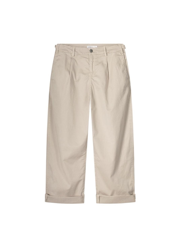 Summum Woman Cocoon chino pant lt wt aurora twill 702 Pebble beige