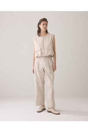 Summum Woman Cocoon chino pant lt wt aurora twill 702 Pebble beige
