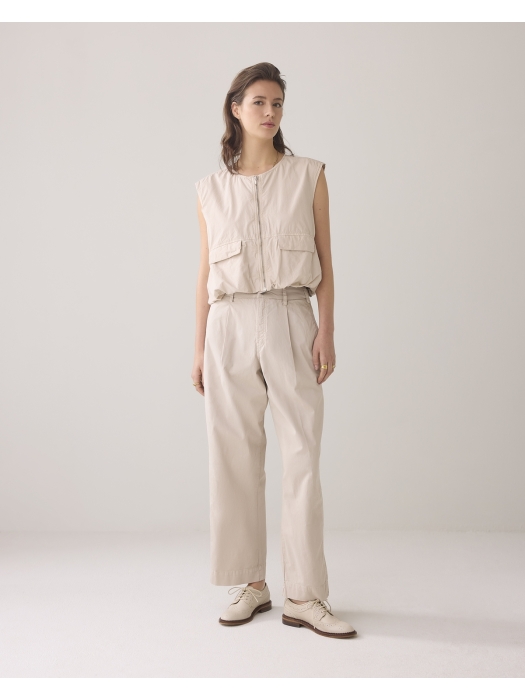 Summum Woman Cocoon chino pant lt wt aurora twill 702 Pebble beige
