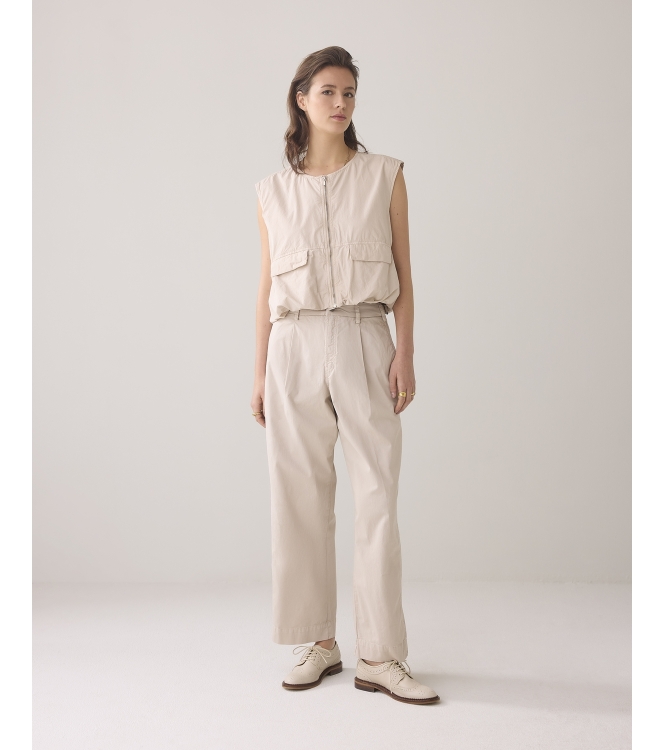 Summum Woman Cocoon chino pant lt wt aurora twill 702 Pebble beige
