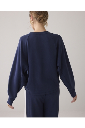 Summum Woman Longsleeve top Soft Scuba 480 Navy noir
