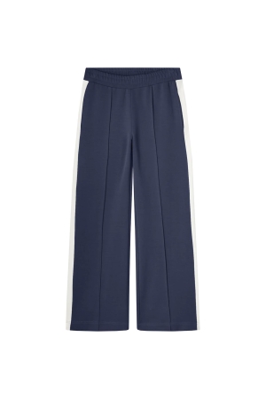 Summum Woman Wide leg pants Soft Scuba 480 Navy noir