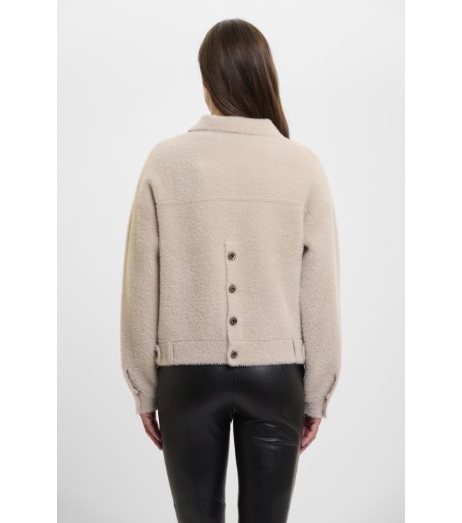 Rino en Pelle Boxy jacket 10509 stone