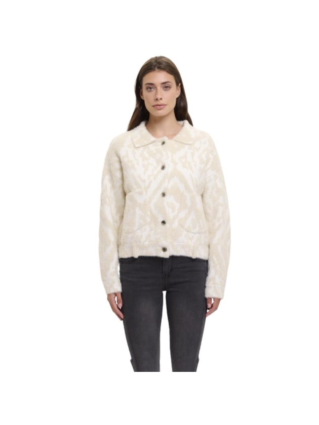 Rino en Pelle Boxy jacket 10824 birch ikat