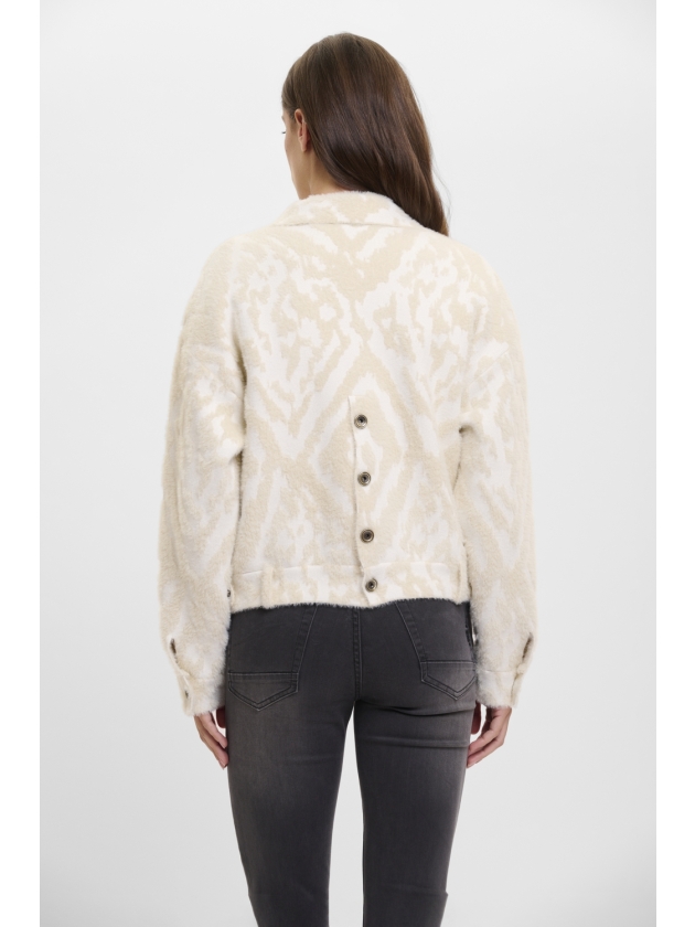 Rino en Pelle Boxy jacket 10824 birch ikat