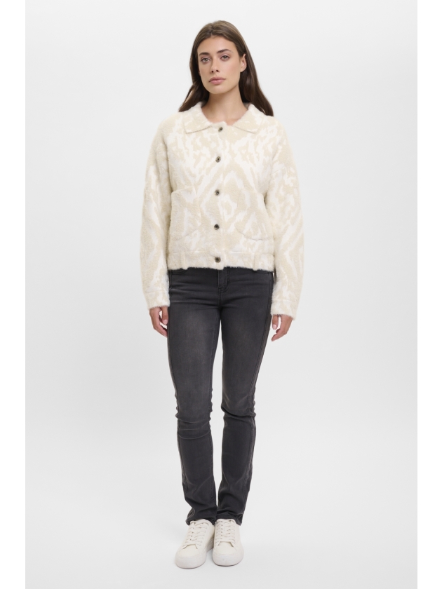 Rino en Pelle Boxy jacket 10824 birch ikat