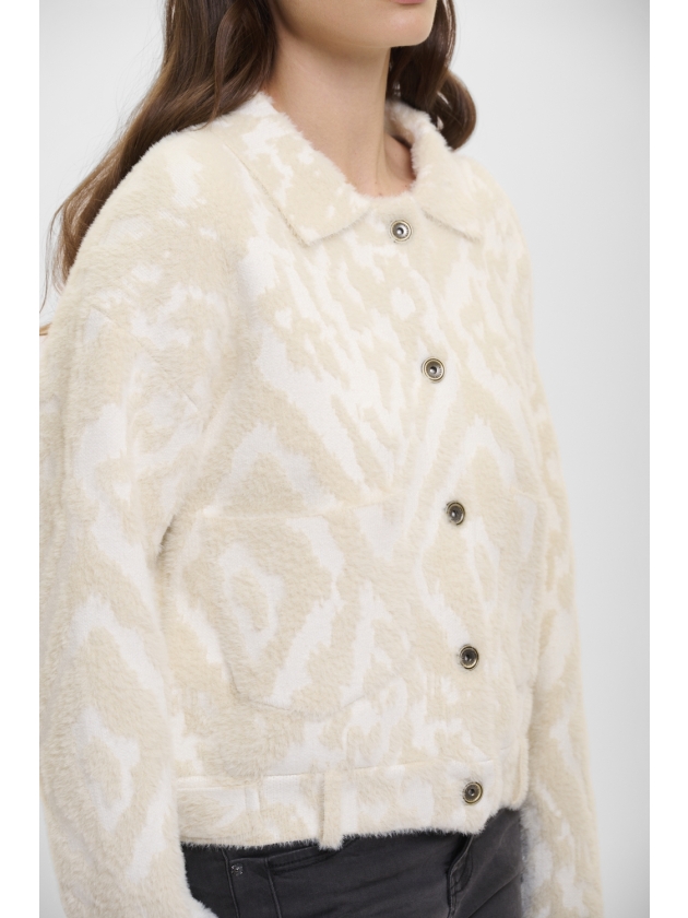 Rino en Pelle Boxy jacket 10824 birch ikat