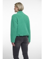 Rino en Pelle Jacket with rib collar 10807 clover green